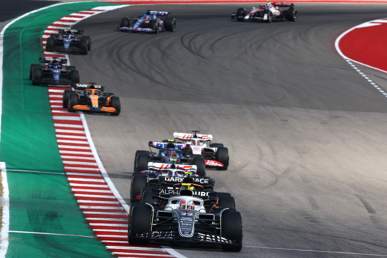 GP STATI UNITI, Yuki Tsunoda (JPN), Alpha Tauri 
23.10.2022. Formula 1 World Championship, Rd 19, United States Grand Prix, Austin, Texas, USA, Gara Day.
- www.xpbimages.com, EMail: requests@xpbimages.com © Copyright: Charniaux / XPB Images