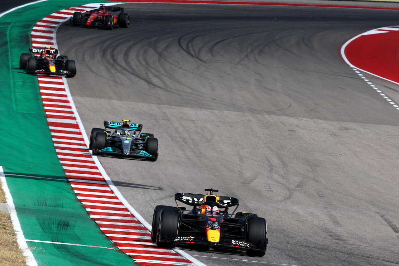 GP STATI UNITI, Max Verstappen (NLD), Red Bull Racing 
23.10.2022. Formula 1 World Championship, Rd 19, United States Grand Prix, Austin, Texas, USA, Gara Day.
- www.xpbimages.com, EMail: requests@xpbimages.com ¬© Copyright: Charniaux / XPB Images