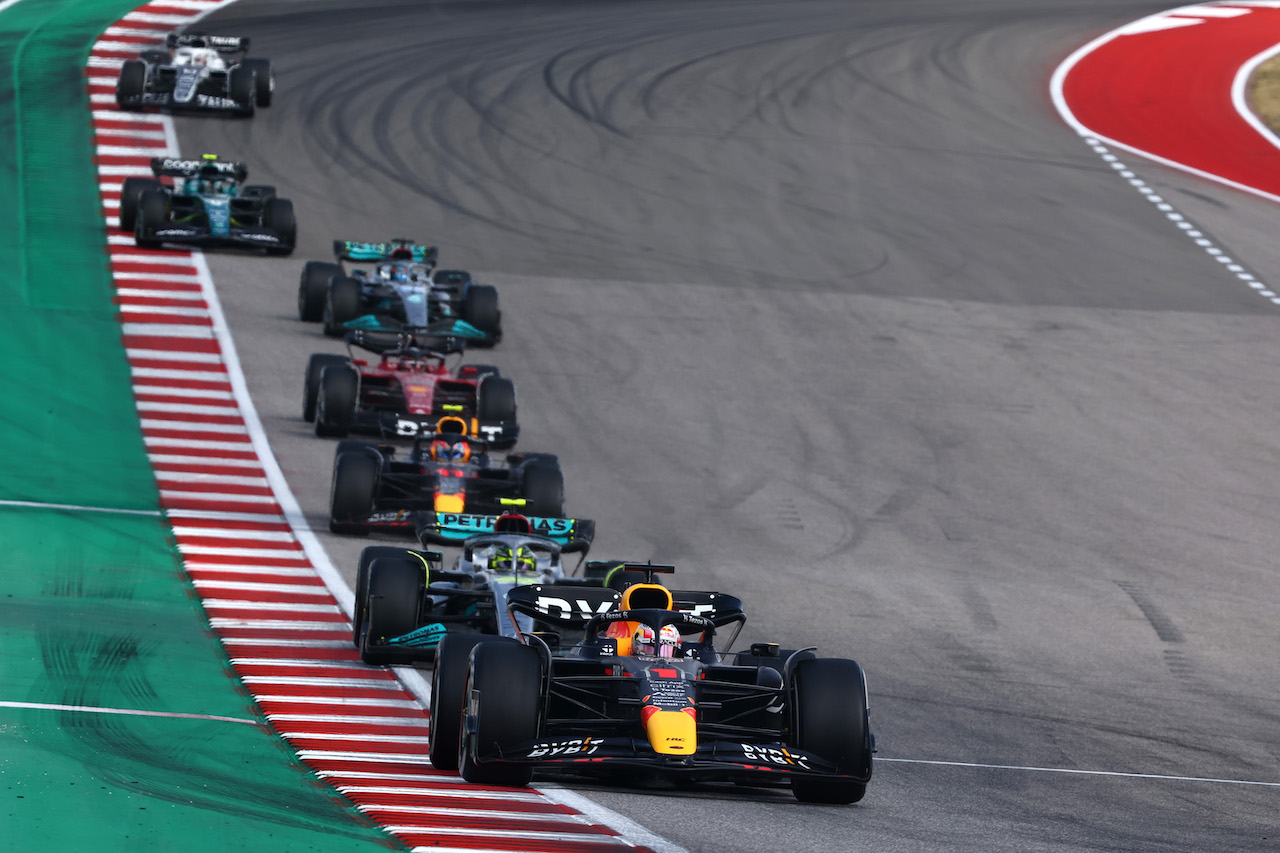 GP STATI UNITI, Max Verstappen (NLD), Red Bull Racing 
23.10.2022. Formula 1 World Championship, Rd 19, United States Grand Prix, Austin, Texas, USA, Gara Day.
- www.xpbimages.com, EMail: requests@xpbimages.com ¬© Copyright: Charniaux / XPB Images