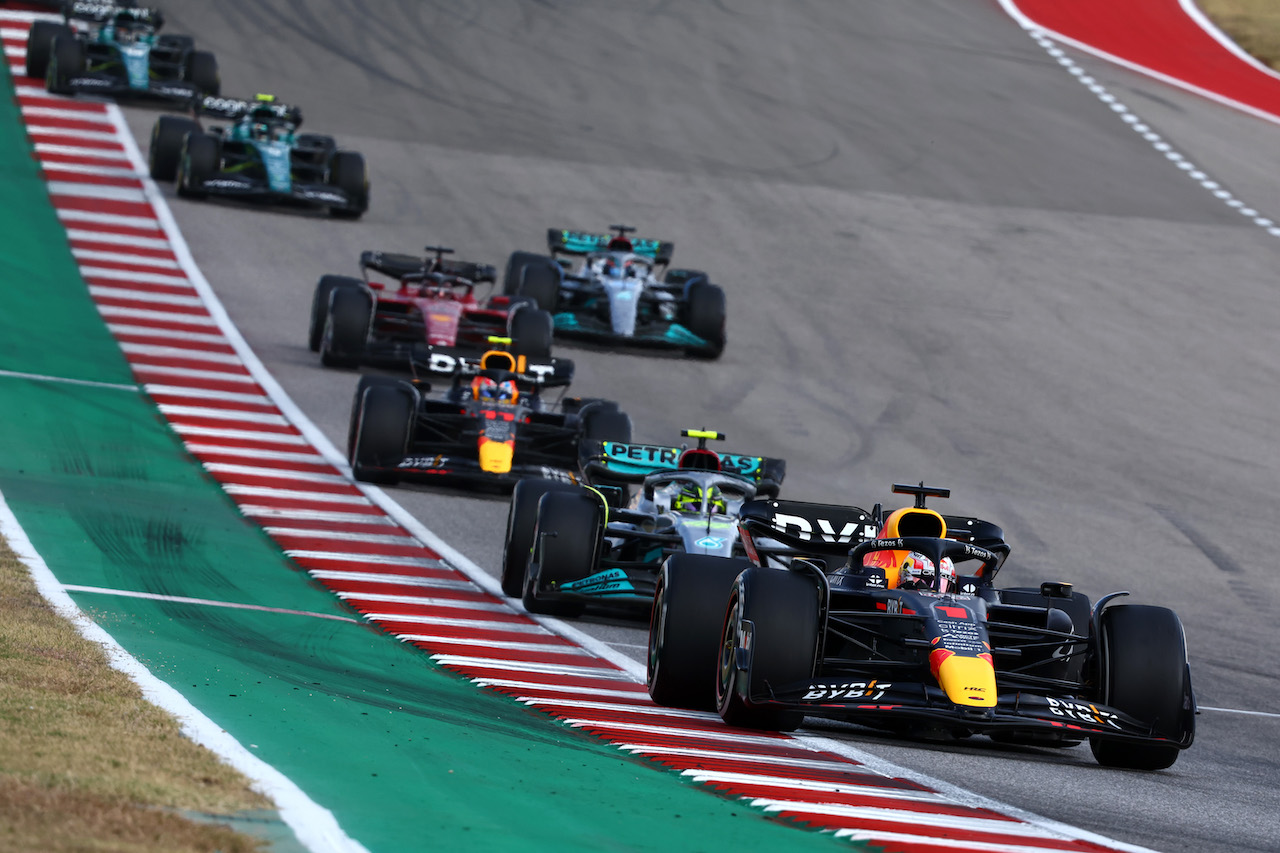 GP STATI UNITI, Max Verstappen (NLD), Red Bull Racing 
23.10.2022. Formula 1 World Championship, Rd 19, United States Grand Prix, Austin, Texas, USA, Gara Day.
- www.xpbimages.com, EMail: requests@xpbimages.com ¬© Copyright: Charniaux / XPB Images
