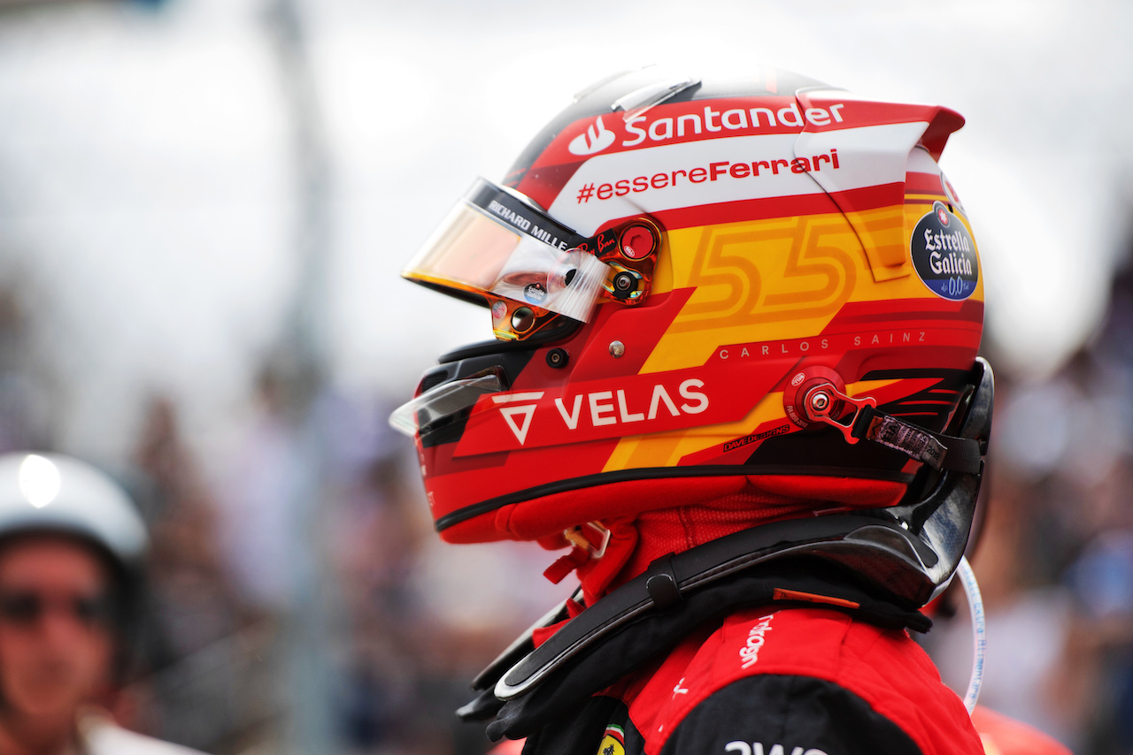 GP STATI UNITI, Carlos Sainz Jr (ESP) Ferrari on the grid.
23.10.2022. Formula 1 World Championship, Rd 19, United States Grand Prix, Austin, Texas, USA, Gara Day.
- www.xpbimages.com, EMail: requests@xpbimages.com © Copyright: Price / XPB Images