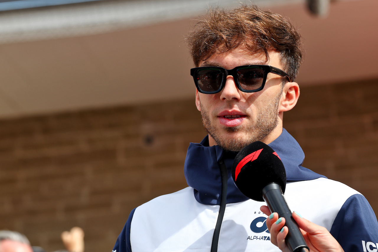 GP STATI UNITI, Pierre Gasly (FRA) AlphaTauri on the drivers parade.
23.10.2022. Formula 1 World Championship, Rd 19, United States Grand Prix, Austin, Texas, USA, Gara Day.
- www.xpbimages.com, EMail: requests@xpbimages.com © Copyright: Batchelor / XPB Images