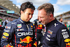GP STATI UNITI, Sergio Perez (MEX) Red Bull Racing with Christian Horner (GBR) Red Bull Racing Team Principal on the grid.
23.10.2022. Formula 1 World Championship, Rd 19, United States Grand Prix, Austin, Texas, USA, Gara Day.
- www.xpbimages.com, EMail: requests@xpbimages.com © Copyright: Bearne / XPB Images
