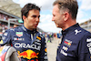 GP STATI UNITI, Sergio Perez (MEX) Red Bull Racing with Christian Horner (GBR) Red Bull Racing Team Principal on the grid.
23.10.2022. Formula 1 World Championship, Rd 19, United States Grand Prix, Austin, Texas, USA, Gara Day.
- www.xpbimages.com, EMail: requests@xpbimages.com © Copyright: Bearne / XPB Images