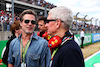 GP STATI UNITI, (L to R): Brad Pitt (USA) Actor with Tim Cook (USA) Apple Chief Executive Officer on the grid.
23.10.2022. Formula 1 World Championship, Rd 19, United States Grand Prix, Austin, Texas, USA, Gara Day.
- www.xpbimages.com, EMail: requests@xpbimages.com © Copyright: Batchelor / XPB Images