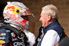 GP STATI UNITI, (L to R): vincitore Max Verstappen (NLD) Red Bull Racing celebrates in parc ferme with Dr Helmut Marko (AUT) Red Bull Motorsport Consultant.
23.10.2022. Formula 1 World Championship, Rd 19, United States Grand Prix, Austin, Texas, USA, Gara Day.
- www.xpbimages.com, EMail: requests@xpbimages.com © Copyright: Price / XPB Images