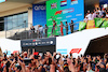 GP STATI UNITI, The podium (L to R): Lewis Hamilton (GBR) Mercedes AMG F1, second; Max Verstappen (NLD) Red Bull Racing, vincitore; Charles Leclerc (MON) Ferrari, third.
23.10.2022. Formula 1 World Championship, Rd 19, United States Grand Prix, Austin, Texas, USA, Gara Day.
 - www.xpbimages.com, EMail: requests@xpbimages.com © Copyright: Coates / XPB Images