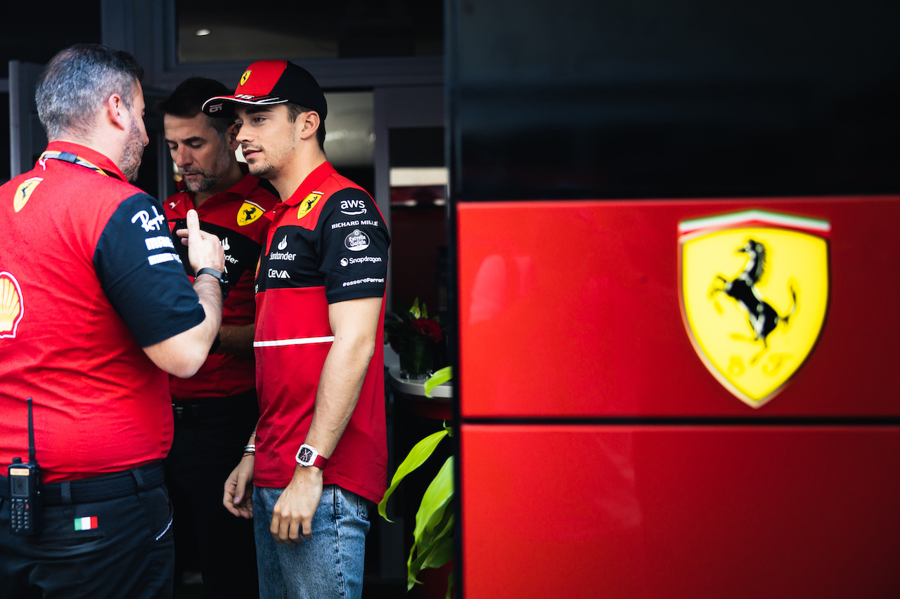 GP STATI UNITI, Charles Leclerc (MON) Ferrari.
20.10.2022. Formula 1 World Championship, Rd 19, United States Grand Prix, Austin, Texas, USA, Preparation Day.
- www.xpbimages.com, EMail: requests@xpbimages.com © Copyright: Bearne / XPB Images