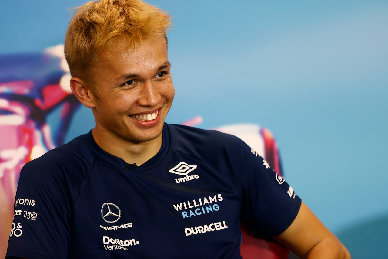 GP STATI UNITI, Alexander Albon (THA) Williams Racing in the FIA Press Conference.
20.10.2022. Formula 1 World Championship, Rd 19, United States Grand Prix, Austin, Texas, USA, Preparation Day.
- www.xpbimages.com, EMail: requests@xpbimages.com © Copyright: XPB Images