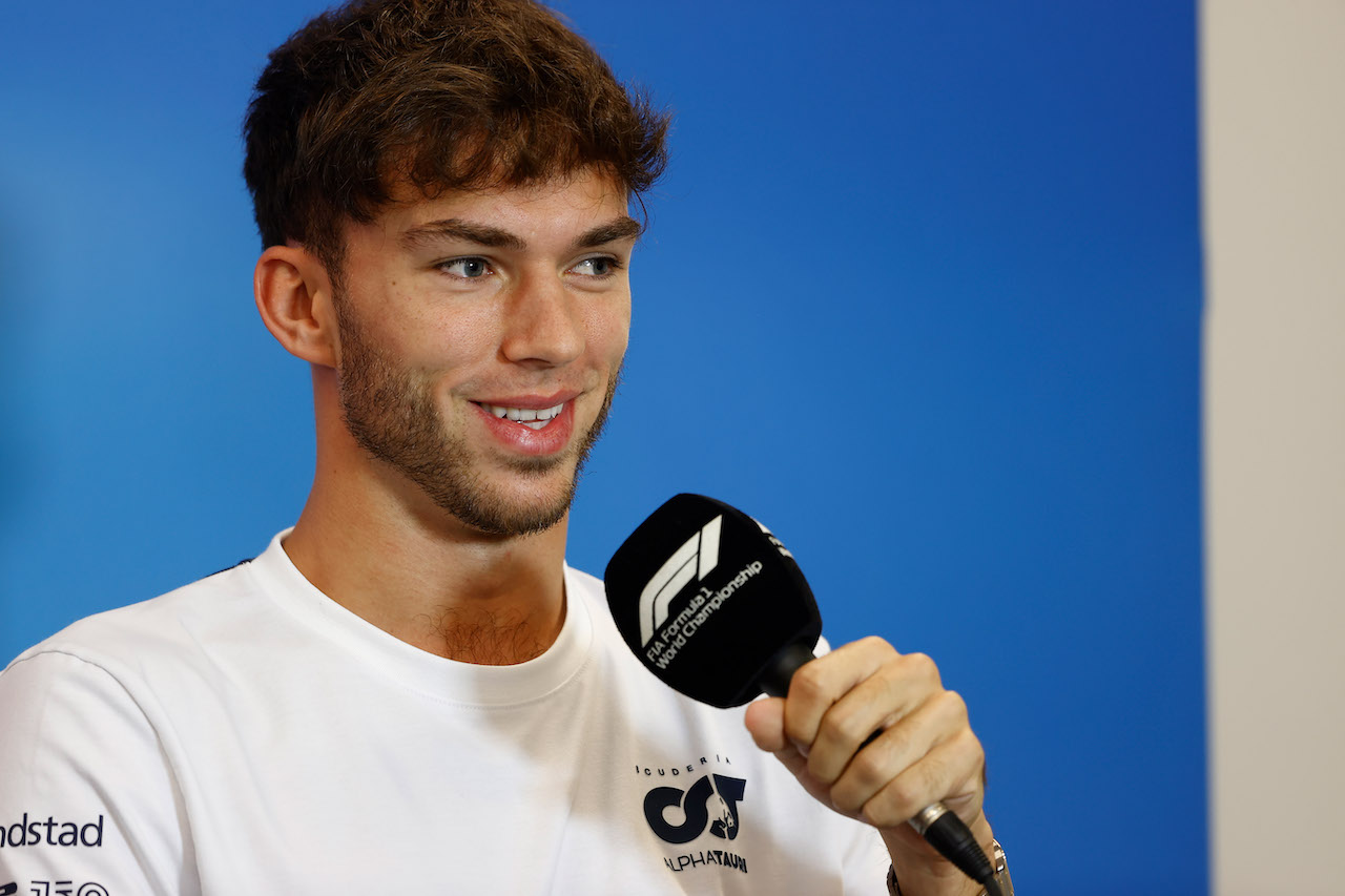 GP STATI UNITI, Pierre Gasly (FRA) AlphaTauri in the FIA Press Conference.
20.10.2022. Formula 1 World Championship, Rd 19, United States Grand Prix, Austin, Texas, USA, Preparation Day.
- www.xpbimages.com, EMail: requests@xpbimages.com © Copyright: XPB Images