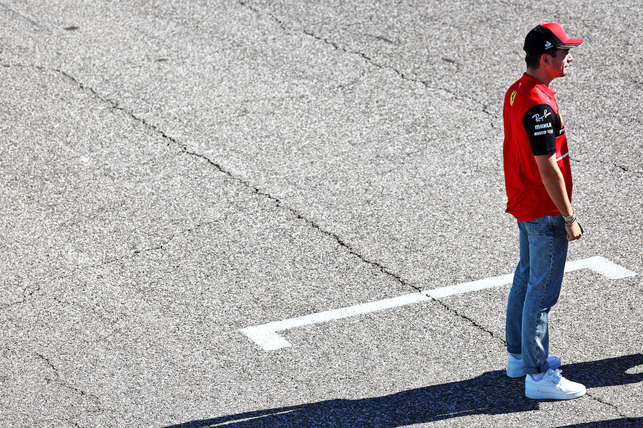 GP STATI UNITI, Charles Leclerc (MON) Ferrari.
20.10.2022. Formula 1 World Championship, Rd 19, United States Grand Prix, Austin, Texas, USA, Preparation Day.
 - www.xpbimages.com, EMail: requests@xpbimages.com © Copyright: Coates / XPB Images