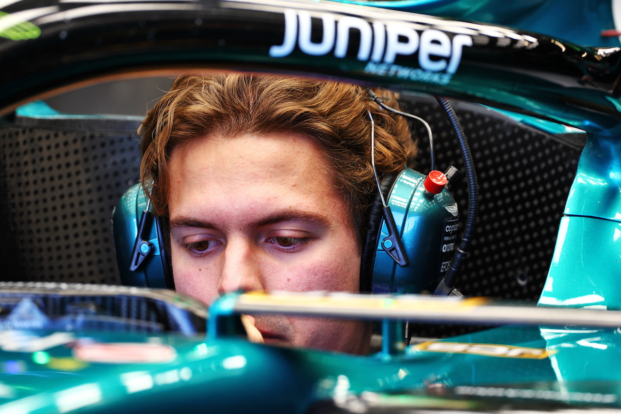 GP STATI UNITI, Felipe Drugovich (BRA) Aston Martin F1 Team Driver Development Programme.
20.10.2022. Formula 1 World Championship, Rd 19, United States Grand Prix, Austin, Texas, USA, Preparation Day.
 - www.xpbimages.com, EMail: requests@xpbimages.com © Copyright: Coates / XPB Images