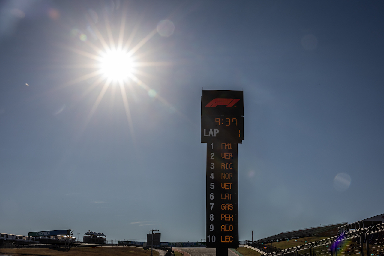 GP STATI UNITI, Circuit Atmosfera - timing tower.
20.10.2022. Formula 1 World Championship, Rd 19, United States Grand Prix, Austin, Texas, USA, Preparation Day.
- www.xpbimages.com, EMail: requests@xpbimages.com © Copyright: Bearne / XPB Images