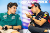 GP STATI UNITI, (L to R): Lance Stroll (CDN) Aston Martin F1 Team e Sergio Perez (MEX) Red Bull Racing in the FIA Press Conference.
20.10.2022. Formula 1 World Championship, Rd 19, United States Grand Prix, Austin, Texas, USA, Preparation Day.
- www.xpbimages.com, EMail: requests@xpbimages.com © Copyright: Bearne / XPB Images