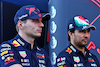 GP STATI UNITI, (L to R): Max Verstappen (NLD) Red Bull Racing e team mate Sergio Perez (MEX) Red Bull Racing.
20.10.2022. Formula 1 World Championship, Rd 19, United States Grand Prix, Austin, Texas, USA, Preparation Day.
 - www.xpbimages.com, EMail: requests@xpbimages.com © Copyright: Coates / XPB Images