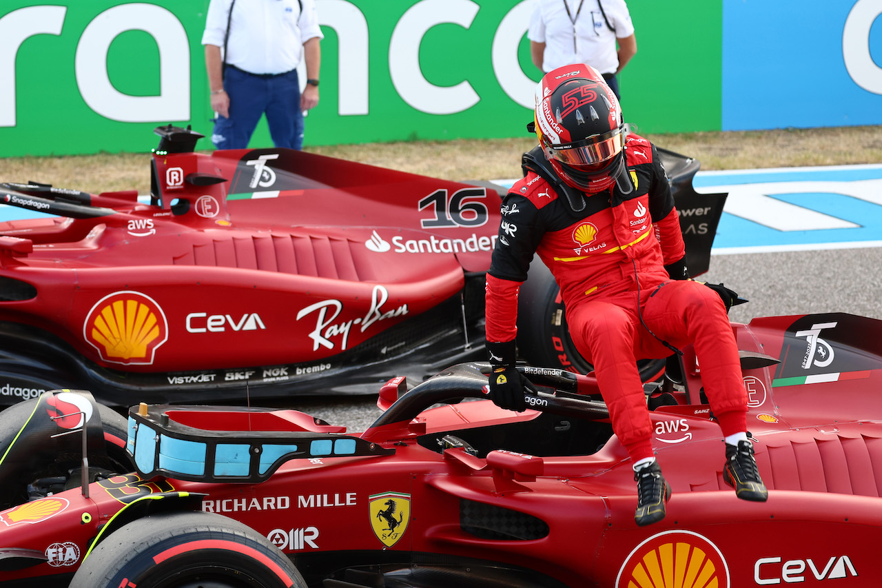 GP STATI UNITI, Pole position for Carlos Sainz Jr (ESP) Ferrari.
22.10.2022. Formula 1 World Championship, Rd 19, United States Grand Prix, Austin, Texas, USA, Qualifiche Day.
- www.xpbimages.com, EMail: requests@xpbimages.com ¬© Copyright: Batchelor / XPB Images
