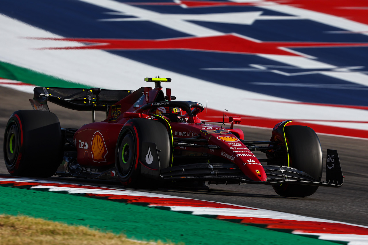 GP STATI UNITI, Carlos Sainz Jr (ESP), Ferrari 
22.10.2022. Formula 1 World Championship, Rd 19, United States Grand Prix, Austin, Texas, USA, Qualifiche Day.
- www.xpbimages.com, EMail: requests@xpbimages.com © Copyright: Charniaux / XPB Images
