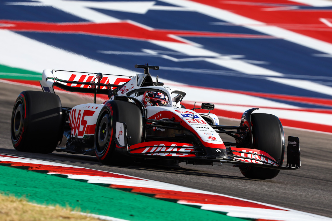 GP STATI UNITI, Kevin Magnussen (DEN) Haas F1 Team 
22.10.2022. Formula 1 World Championship, Rd 19, United States Grand Prix, Austin, Texas, USA, Qualifiche Day.
- www.xpbimages.com, EMail: requests@xpbimages.com ¬© Copyright: Charniaux / XPB Images