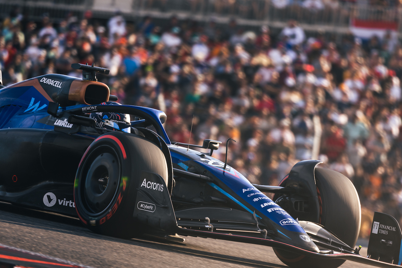 GP STATI UNITI, Alexander Albon (THA) Williams Racing FW44.
22.10.2022. Formula 1 World Championship, Rd 19, United States Grand Prix, Austin, Texas, USA, Qualifiche Day.
- www.xpbimages.com, EMail: requests@xpbimages.com © Copyright: Bearne / XPB Images