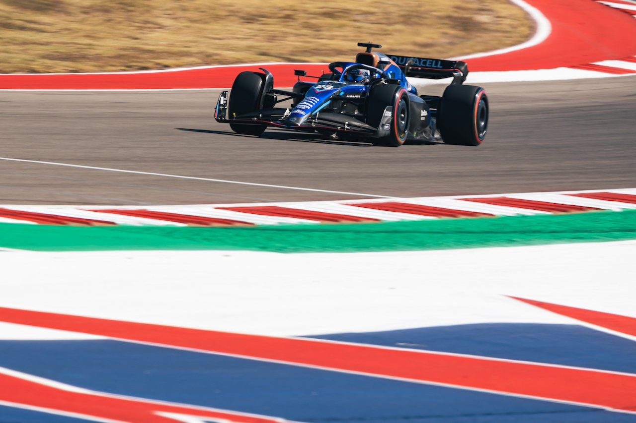 GP STATI UNITI, Alexander Albon (THA) Williams Racing FW44.
22.10.2022. Formula 1 World Championship, Rd 19, United States Grand Prix, Austin, Texas, USA, Qualifiche Day.
- www.xpbimages.com, EMail: requests@xpbimages.com © Copyright: Bearne / XPB Images