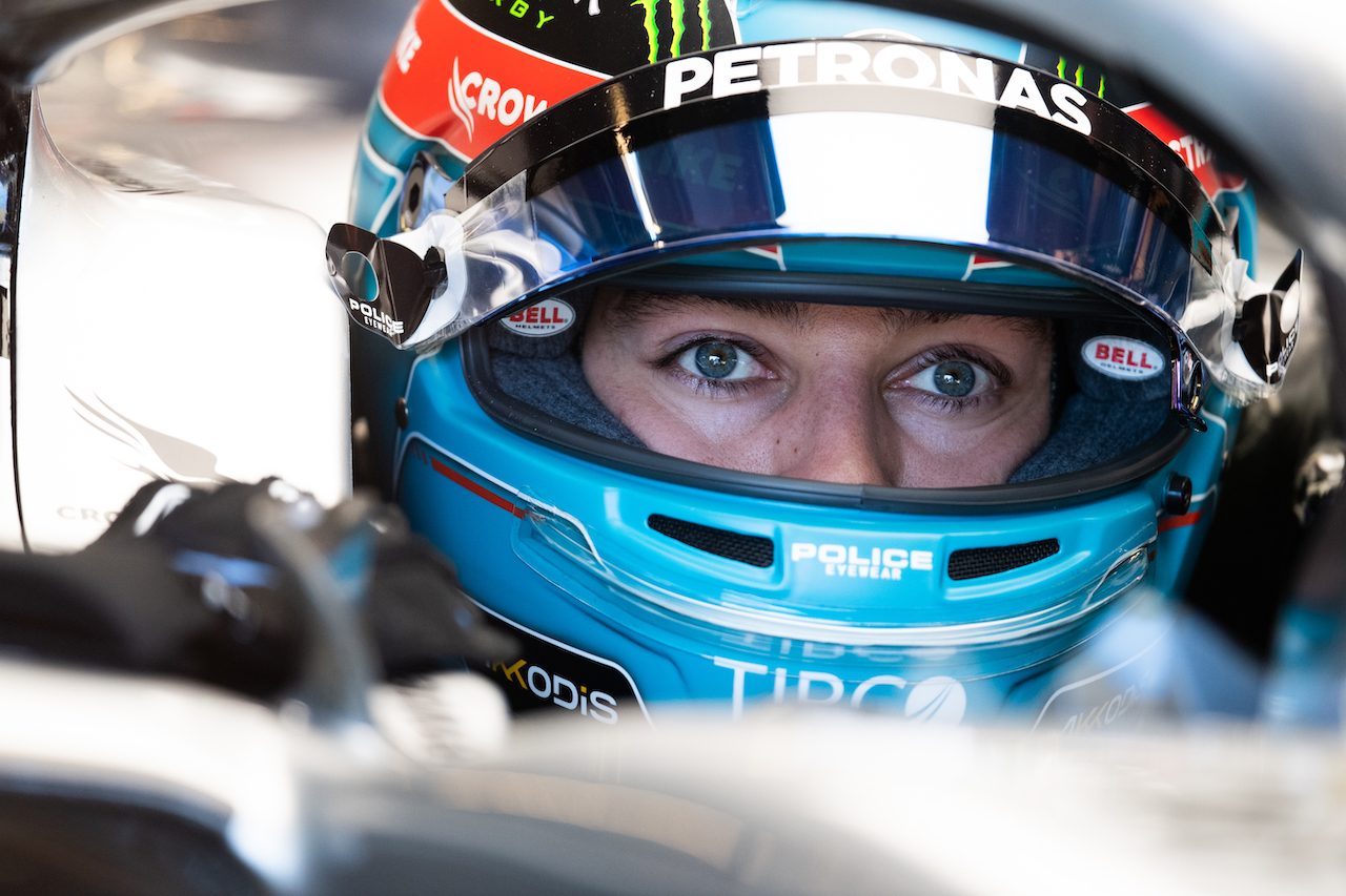 GP STATI UNITI, George Russell (GBR) Mercedes AMG F1 W13.
22.10.2022. Formula 1 World Championship, Rd 19, United States Grand Prix, Austin, Texas, USA, Qualifiche Day.
- www.xpbimages.com, EMail: requests@xpbimages.com © Copyright: Price / XPB Images