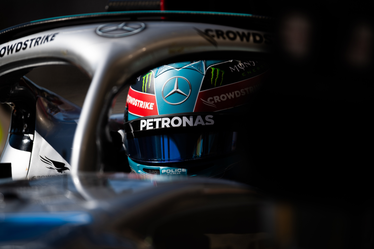 GP STATI UNITI, George Russell (GBR) Mercedes AMG F1 W13.
22.10.2022. Formula 1 World Championship, Rd 19, United States Grand Prix, Austin, Texas, USA, Qualifiche Day.
- www.xpbimages.com, EMail: requests@xpbimages.com © Copyright: Price / XPB Images