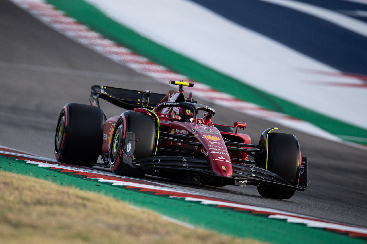 GP STATI UNITI, Carlos Sainz Jr (ESP) Ferrari F1-75.
22.10.2022. Formula 1 World Championship, Rd 19, United States Grand Prix, Austin, Texas, USA, Qualifiche Day.
- www.xpbimages.com, EMail: requests@xpbimages.com © Copyright: Price / XPB Images