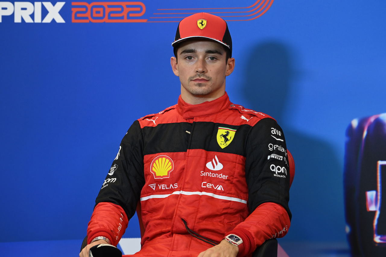 GP STATI UNITI, Charles Leclerc (MON) Ferrari in the post qualifying FIA Press Conference.
22.10.2022. Formula 1 World Championship, Rd 19, United States Grand Prix, Austin, Texas, USA, Qualifiche Day.
- www.xpbimages.com, EMail: requests@xpbimages.com © Copyright: XPB Images