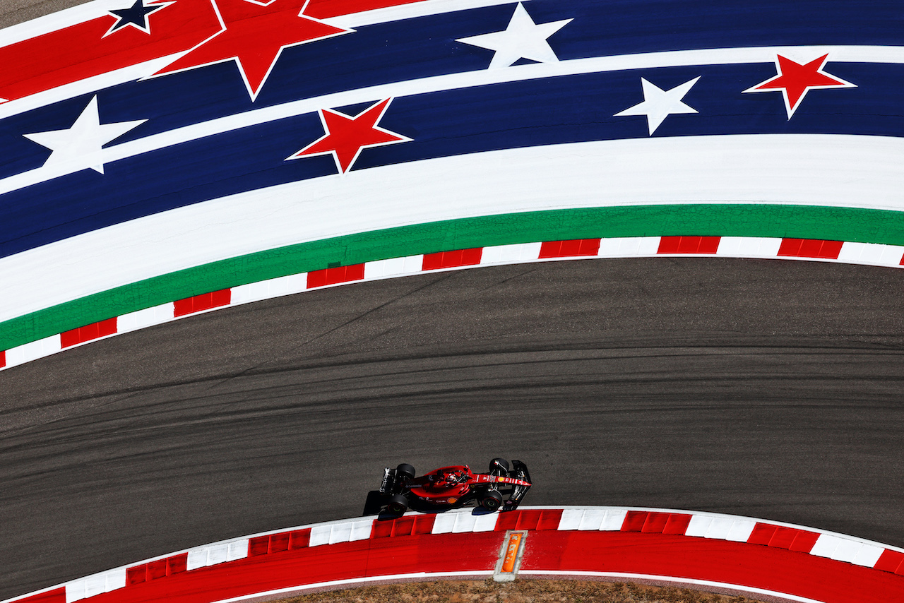 GP STATI UNITI, Charles Leclerc (MON) Ferrari F1-75.
22.10.2022. Formula 1 World Championship, Rd 19, United States Grand Prix, Austin, Texas, USA, Qualifiche Day.
 - www.xpbimages.com, EMail: requests@xpbimages.com © Copyright: Coates / XPB Images