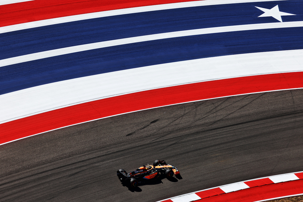 GP STATI UNITI, Daniel Ricciardo (AUS) McLaren MCL36.
22.10.2022. Formula 1 World Championship, Rd 19, United States Grand Prix, Austin, Texas, USA, Qualifiche Day.
 - www.xpbimages.com, EMail: requests@xpbimages.com © Copyright: Coates / XPB Images
