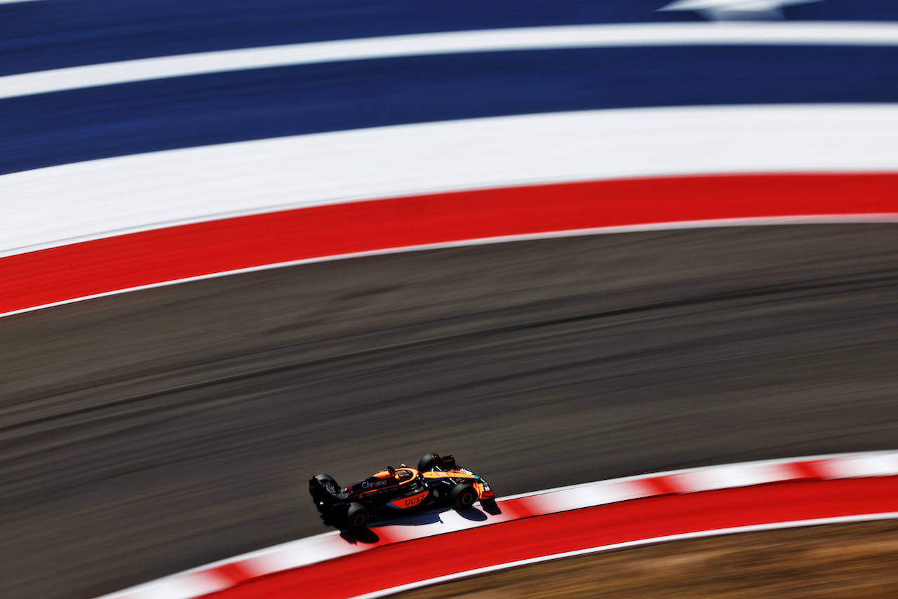 GP STATI UNITI, Daniel Ricciardo (AUS) McLaren MCL36.
22.10.2022. Formula 1 World Championship, Rd 19, United States Grand Prix, Austin, Texas, USA, Qualifiche Day.
 - www.xpbimages.com, EMail: requests@xpbimages.com © Copyright: Coates / XPB Images