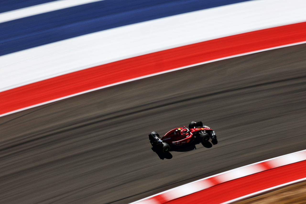 GP STATI UNITI, Carlos Sainz Jr (ESP) Ferrari F1-75.
22.10.2022. Formula 1 World Championship, Rd 19, United States Grand Prix, Austin, Texas, USA, Qualifiche Day.
 - www.xpbimages.com, EMail: requests@xpbimages.com © Copyright: Coates / XPB Images