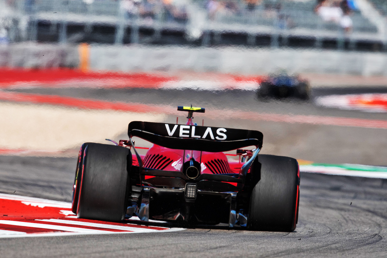 GP STATI UNITI, Carlos Sainz Jr (ESP) Ferrari F1-75.
21.10.2022. Formula 1 World Championship, Rd 19, United States Grand Prix, Austin, Texas, USA, Practice Day.
- www.xpbimages.com, EMail: requests@xpbimages.com © Copyright: Price / XPB Images