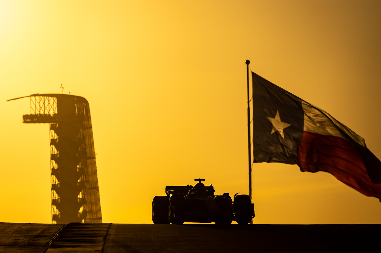GP STATI UNITI, Daniel Ricciardo (AUS) McLaren MCL36.
21.10.2022. Formula 1 World Championship, Rd 19, United States Grand Prix, Austin, Texas, USA, Practice Day.
- www.xpbimages.com, EMail: requests@xpbimages.com © Copyright: Bearne / XPB Images