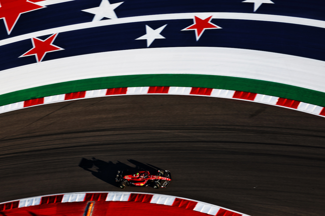 GP STATI UNITI, Carlos Sainz Jr (ESP) Ferrari F1-75.
21.10.2022. Formula 1 World Championship, Rd 19, United States Grand Prix, Austin, Texas, USA, Practice Day.
 - www.xpbimages.com, EMail: requests@xpbimages.com © Copyright: Coates / XPB Images