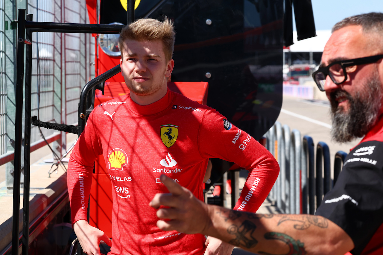 GP STATI UNITI, Robert Shwartzman (RUS) / (ISR) Ferrari Developement Driver.
21.10.2022. Formula 1 World Championship, Rd 19, United States Grand Prix, Austin, Texas, USA, Practice Day.
- www.xpbimages.com, EMail: requests@xpbimages.com © Copyright: Batchelor / XPB Images