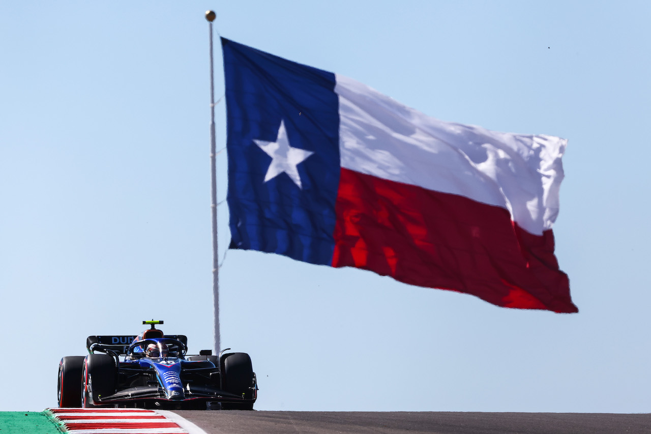 GP STATI UNITI, Logan Sargeant (USA) Williams Racing 
21.10.2022. Formula 1 World Championship, Rd 19, United States Grand Prix, Austin, Texas, USA, Practice Day.
- www.xpbimages.com, EMail: requests@xpbimages.com ¬© Copyright: Charniaux / XPB Images