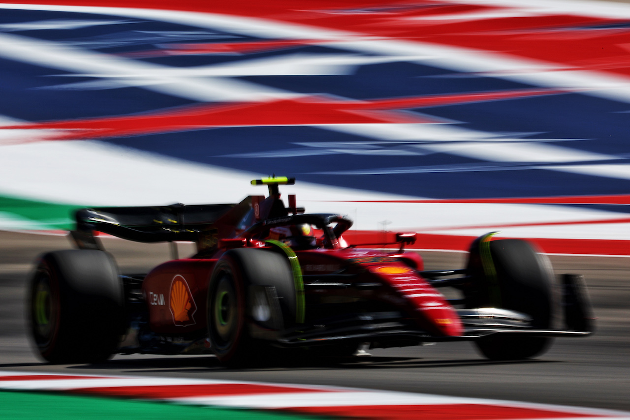GP STATI UNITI, Carlos Sainz Jr (ESP) Ferrari F1-75.
21.10.2022. Formula 1 World Championship, Rd 19, United States Grand Prix, Austin, Texas, USA, Practice Day.
 - www.xpbimages.com, EMail: requests@xpbimages.com © Copyright: Coates / XPB Images