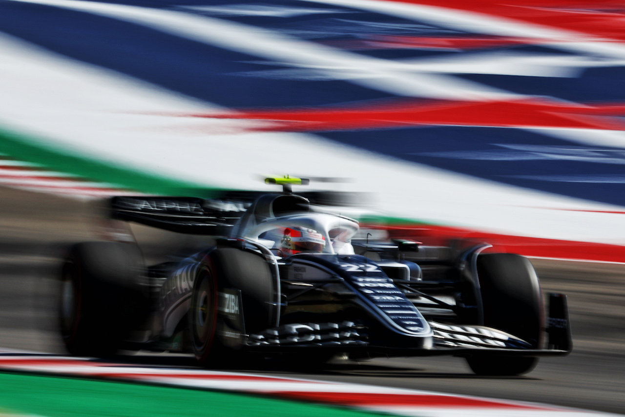 GP STATI UNITI, Yuki Tsunoda (JPN) AlphaTauri AT03.
21.10.2022. Formula 1 World Championship, Rd 19, United States Grand Prix, Austin, Texas, USA, Practice Day.
 - www.xpbimages.com, EMail: requests@xpbimages.com © Copyright: Coates / XPB Images