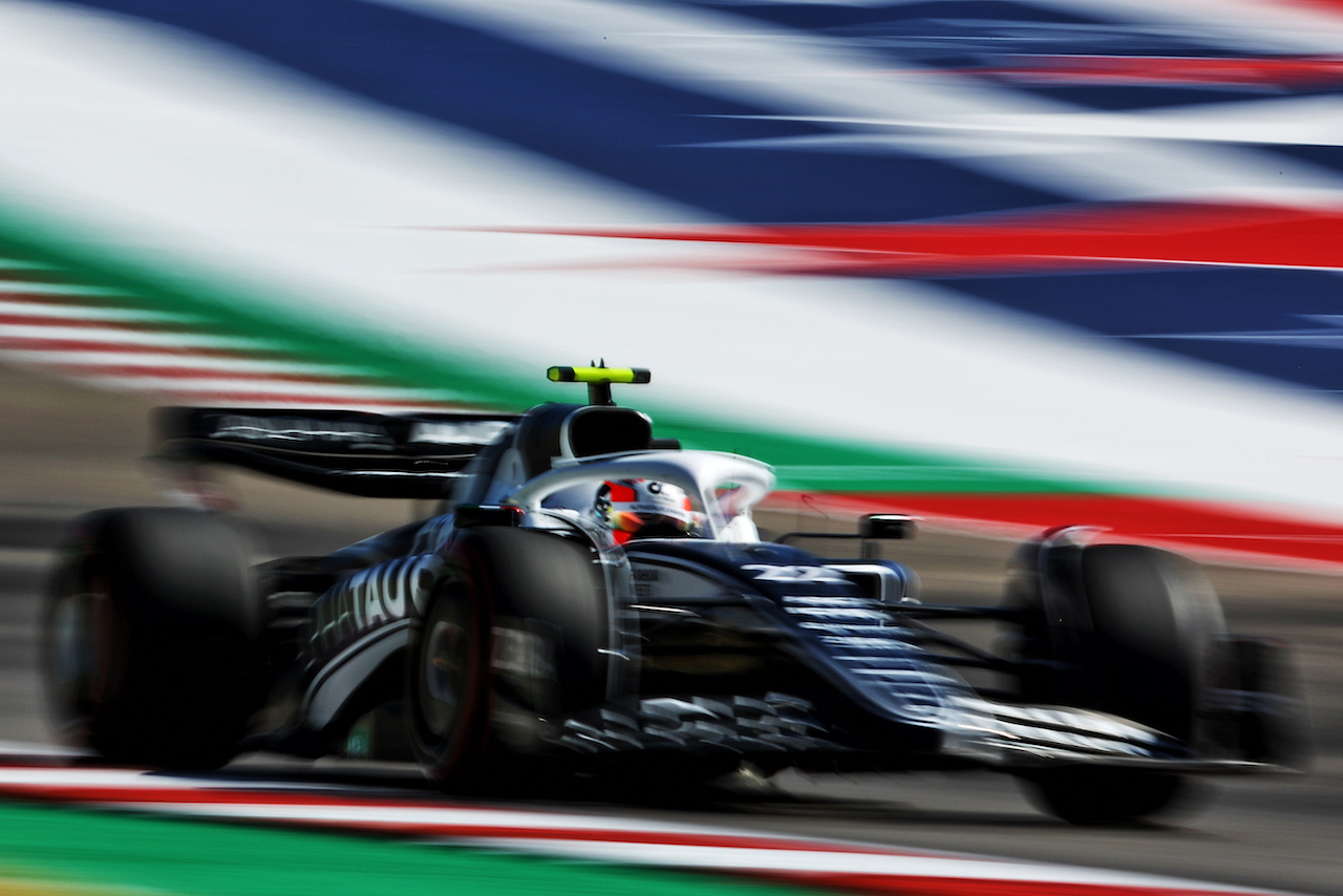 GP STATI UNITI, Yuki Tsunoda (JPN) AlphaTauri AT03.
21.10.2022. Formula 1 World Championship, Rd 19, United States Grand Prix, Austin, Texas, USA, Practice Day.
 - www.xpbimages.com, EMail: requests@xpbimages.com © Copyright: Coates / XPB Images