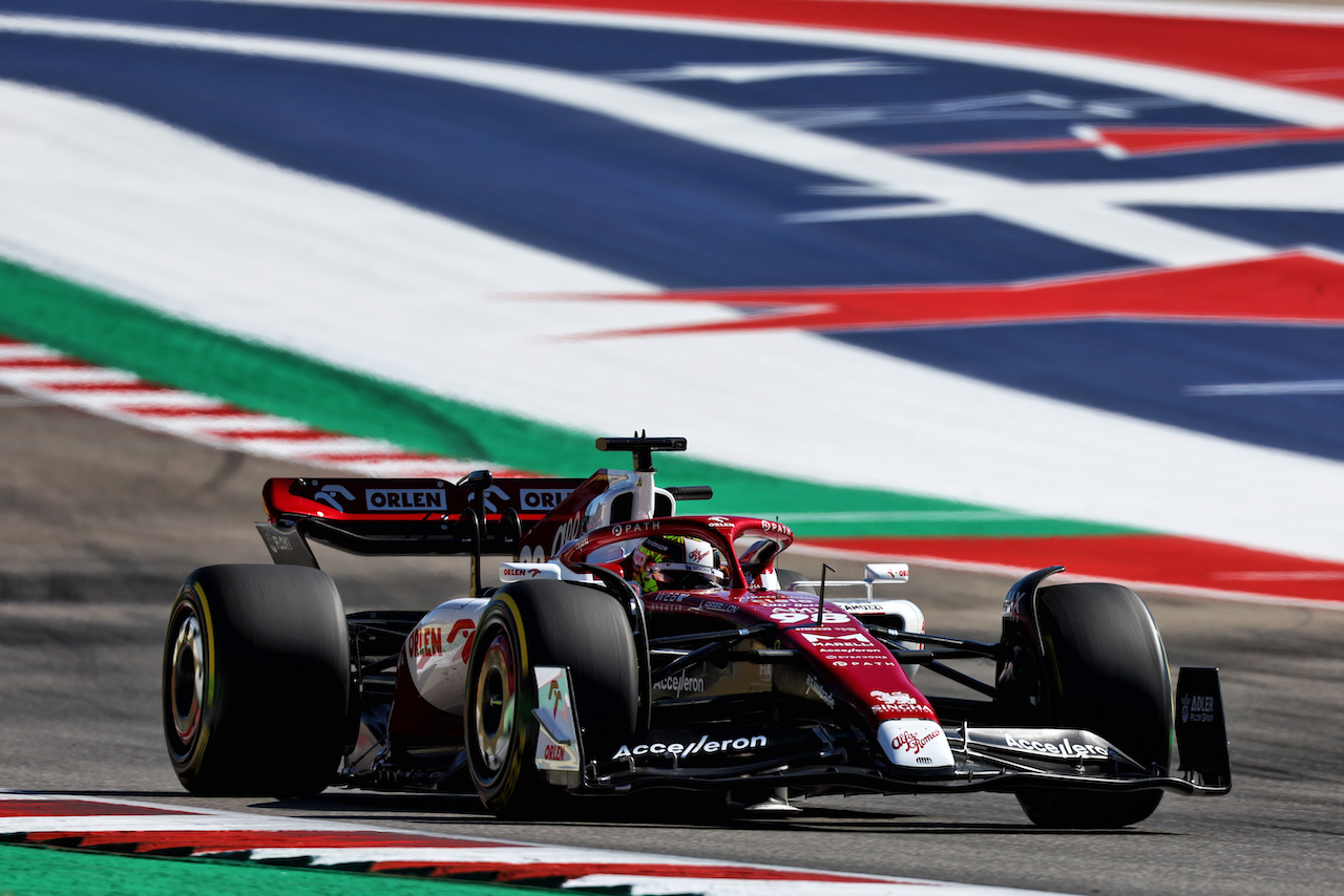 GP STATI UNITI, Theo Pourchaire (FRA) Alfa Romeo F1 Team C42 Test Driver.
21.10.2022. Formula 1 World Championship, Rd 19, United States Grand Prix, Austin, Texas, USA, Practice Day.
 - www.xpbimages.com, EMail: requests@xpbimages.com © Copyright: Coates / XPB Images