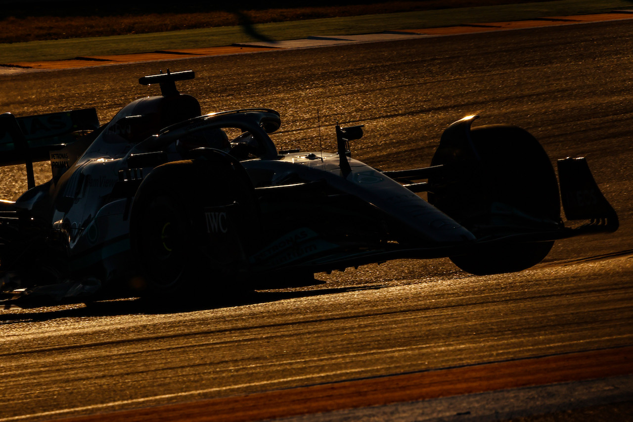 GP STATI UNITI, George Russell (GBR), Mercedes AMG F1 
21.10.2022. Formula 1 World Championship, Rd 19, United States Grand Prix, Austin, Texas, USA, Practice Day.
- www.xpbimages.com, EMail: requests@xpbimages.com ¬© Copyright: Charniaux / XPB Images