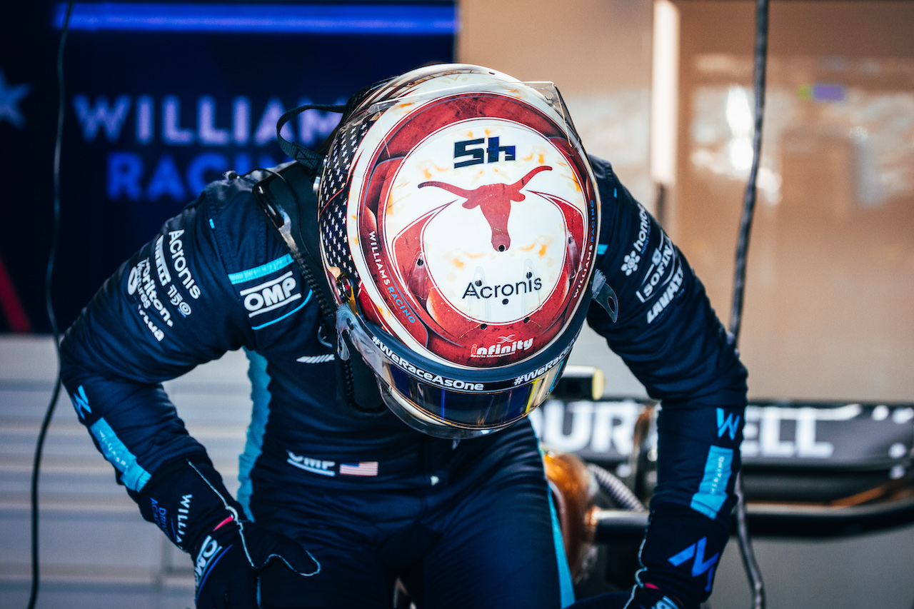 GP STATI UNITI, Logan Sargeant (USA) Williams Racing FW44 Academy Driver.
21.10.2022. Formula 1 World Championship, Rd 19, United States Grand Prix, Austin, Texas, USA, Practice Day.
- www.xpbimages.com, EMail: requests@xpbimages.com © Copyright: Bearne / XPB Images