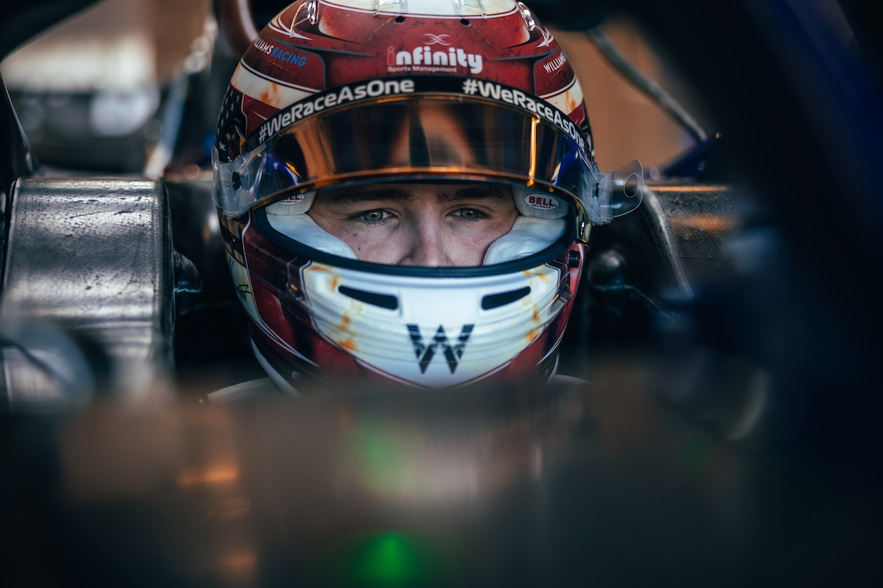 GP STATI UNITI, Logan Sargeant (USA) Williams Racing FW44 Academy Driver.
21.10.2022. Formula 1 World Championship, Rd 19, United States Grand Prix, Austin, Texas, USA, Practice Day.
- www.xpbimages.com, EMail: requests@xpbimages.com © Copyright: Bearne / XPB Images