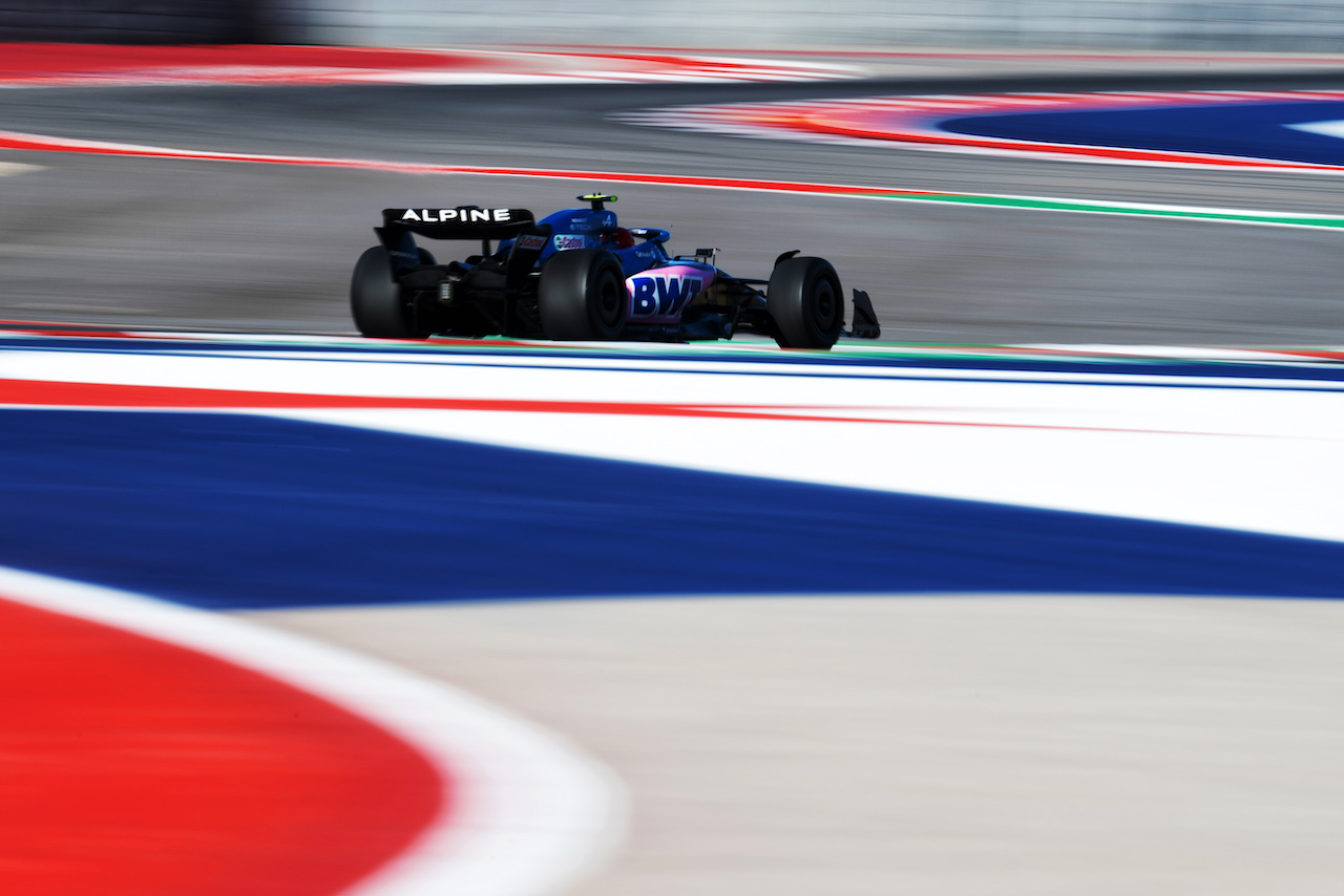 GP STATI UNITI, Esteban Ocon (FRA) Alpine F1 Team A522.
21.10.2022. Formula 1 World Championship, Rd 19, United States Grand Prix, Austin, Texas, USA, Practice Day.
- www.xpbimages.com, EMail: requests@xpbimages.com © Copyright: Price / XPB Images