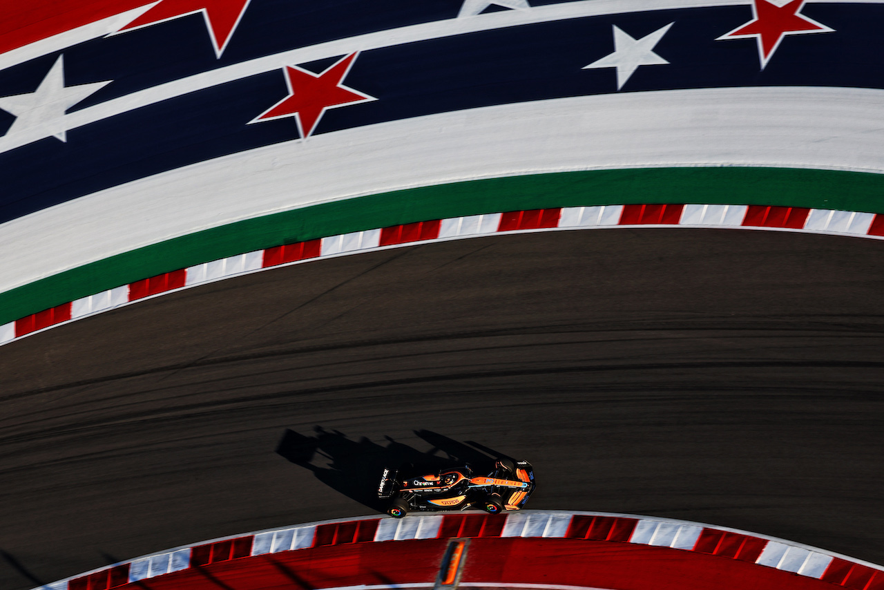 GP STATI UNITI, Daniel Ricciardo (AUS) McLaren MCL36.
21.10.2022. Formula 1 World Championship, Rd 19, United States Grand Prix, Austin, Texas, USA, Practice Day.
 - www.xpbimages.com, EMail: requests@xpbimages.com © Copyright: Coates / XPB Images