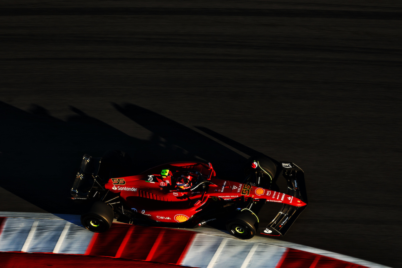 GP STATI UNITI, Carlos Sainz Jr (ESP) Ferrari F1-75.
21.10.2022. Formula 1 World Championship, Rd 19, United States Grand Prix, Austin, Texas, USA, Practice Day.
 - www.xpbimages.com, EMail: requests@xpbimages.com © Copyright: Coates / XPB Images