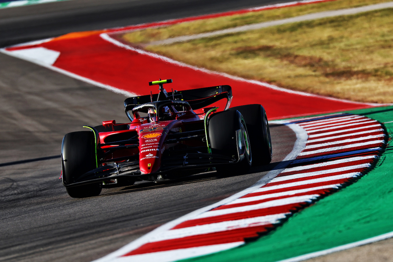 GP STATI UNITI, Carlos Sainz Jr (ESP) Ferrari F1-75.
21.10.2022. Formula 1 World Championship, Rd 19, United States Grand Prix, Austin, Texas, USA, Practice Day.
 - www.xpbimages.com, EMail: requests@xpbimages.com © Copyright: Coates / XPB Images