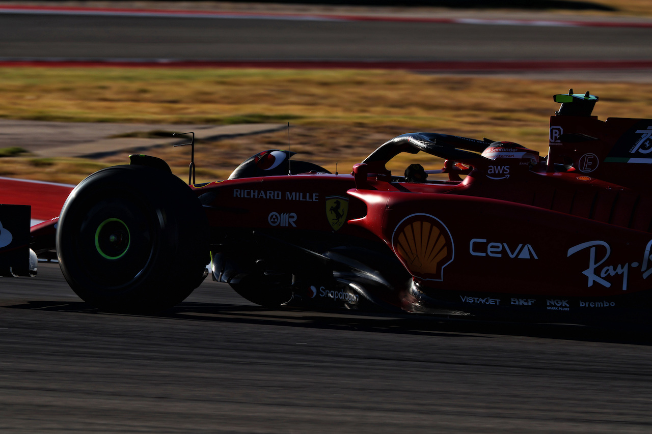 GP STATI UNITI, Carlos Sainz Jr (ESP) Ferrari F1-75.
21.10.2022. Formula 1 World Championship, Rd 19, United States Grand Prix, Austin, Texas, USA, Practice Day.
 - www.xpbimages.com, EMail: requests@xpbimages.com © Copyright: Coates / XPB Images