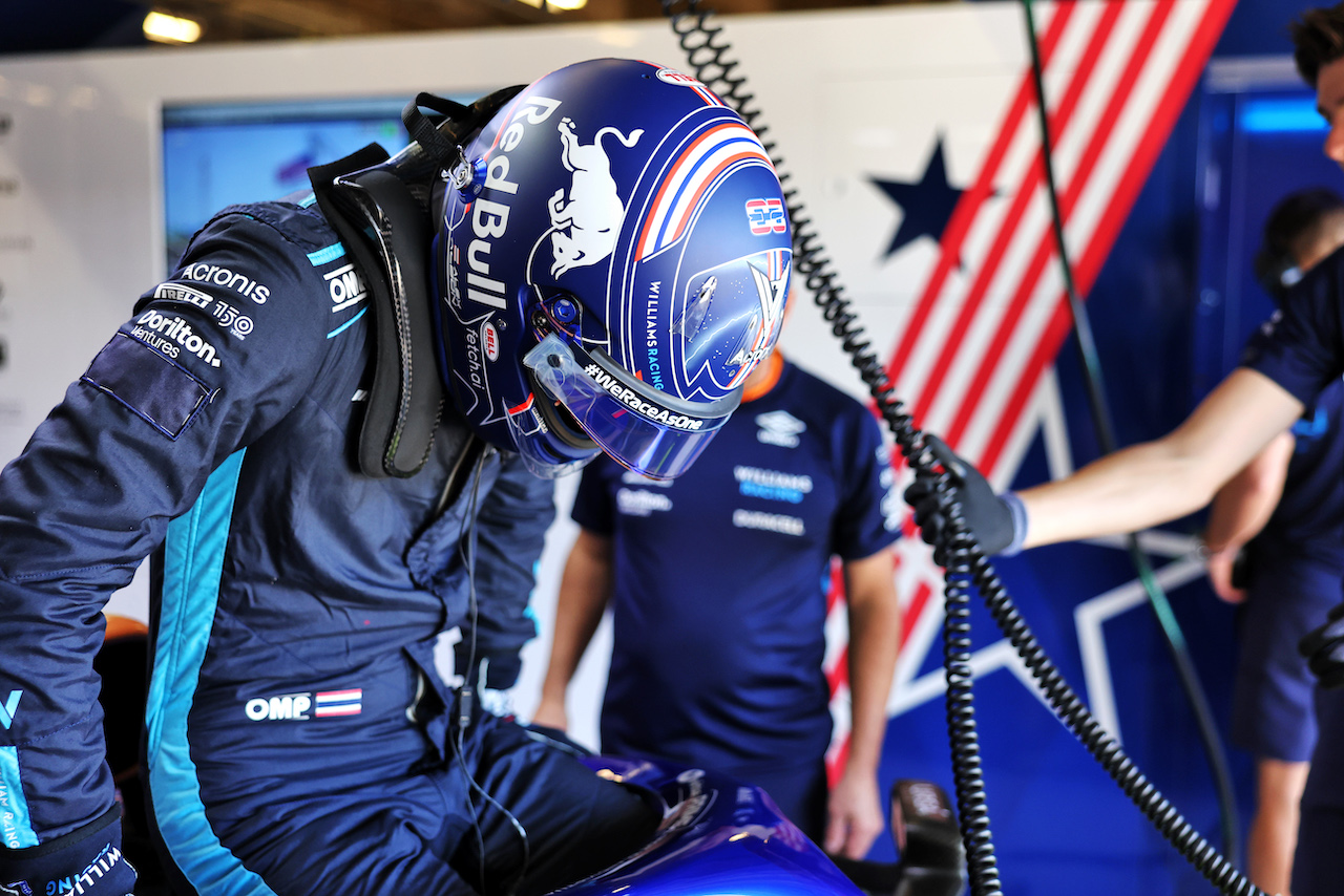 GP STATI UNITI, Alexander Albon (THA) Williams Racing FW44.
21.10.2022. Formula 1 World Championship, Rd 19, United States Grand Prix, Austin, Texas, USA, Practice Day.
- www.xpbimages.com, EMail: requests@xpbimages.com © Copyright: Bearne / XPB Images